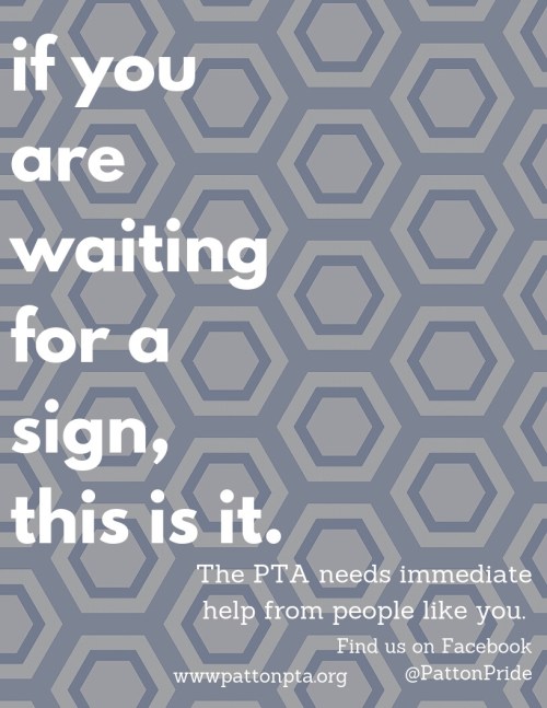 pta needs you....